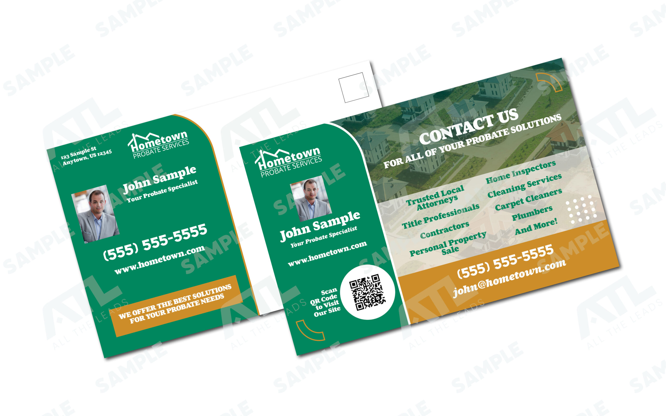 Pro Green Postcard Design